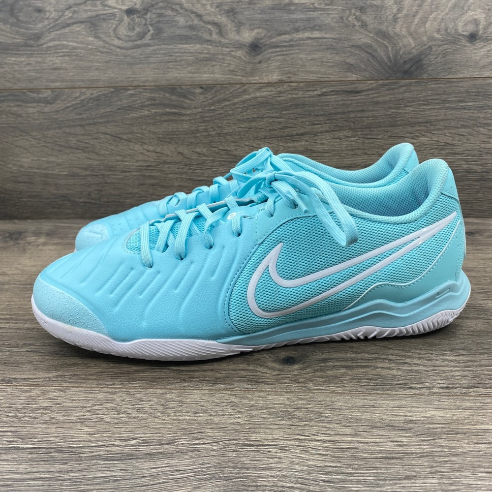Nike Tiempo LEgend 10 IC Academy Soccer Shoes Mens 10.5 Blue DV4341-400 Sneaker